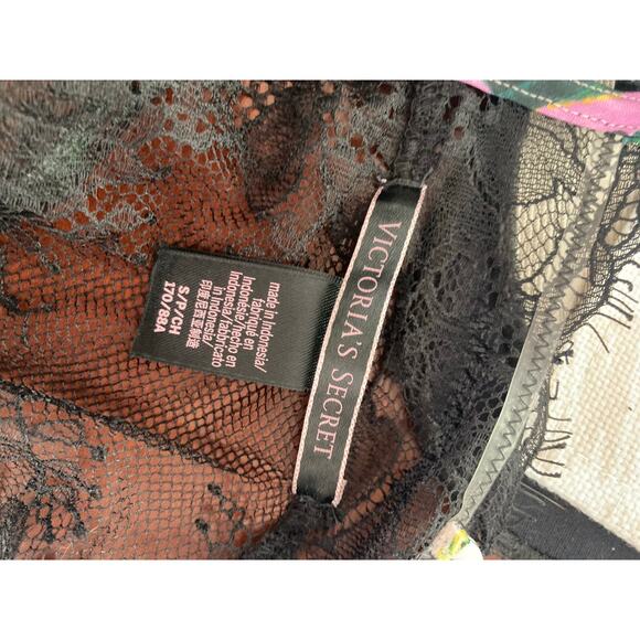 Victoria's Secret Stretch Satin Lace Back Cami Tropic Paradise S - Picture 5 of 6